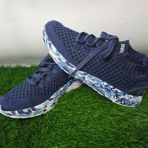 NOBULL Size 9 Navy Blue Knit Runner Women Training Shoes Camo Midsole